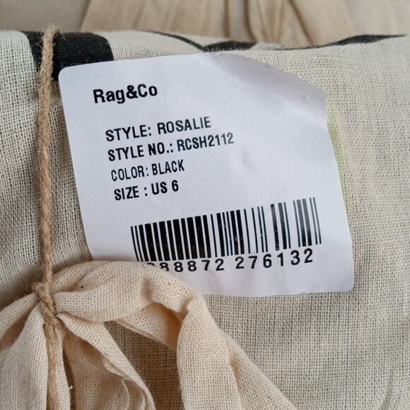 🎀2/$25🎀[H117] RAG & CO [ROSALIE] Black Block Heeled Sandal, Size 6 - Picture 15 of 16